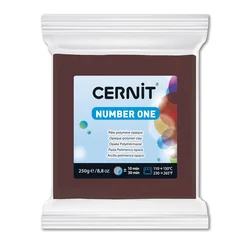 Cernit NUMBER ONE 250g rjave barve