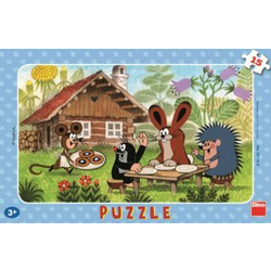 Dino - Puzzle Mole on a visit - 15 - 39 kosov