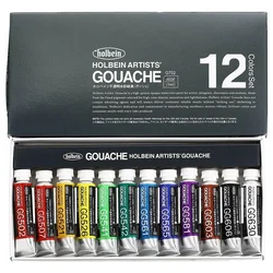 Profesionalne gvaš barve Holbein Artists - 12 x 5 ml
