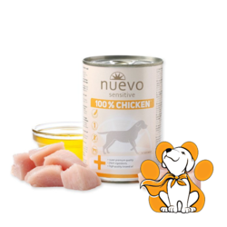 Nuevo Sensitive Monoprotein Grain Free Chicken 400g, Vlažna Hrana Sa Piletinom