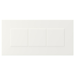 STENSUND Front fioke, bela, 40x20 cm