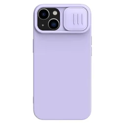 Maska za mobilni telefon iPhone 15 Plus NILLKIN CAMSHIELD SILKY, Ljubičasta