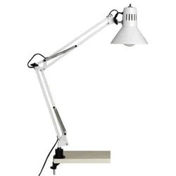 Brilliant - Stona lampa sa stezaljkom HOBBY 1xE27/40W/230V bela
