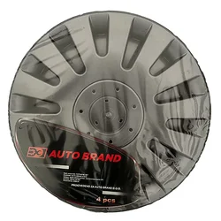 Car 888 Accessories Univerzalne ratkapne, 14, Set, Tamnosive