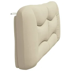 Vidaxl Vzglavna stranica krem 200 cm blago