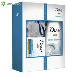 SET DOVE GENTLE SCRUB SAP+T.GEL+PUFNA (8) UNILEVER