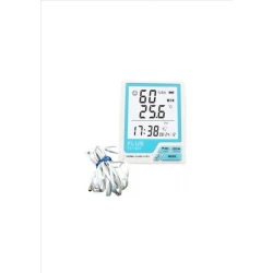 Flus FL-201w merač temperature i vlažnosti sa satom i spoljašnjom sondom za temperaturu