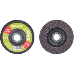 Extol Craft 903311 angled corundum flap disc, O125mm, P36