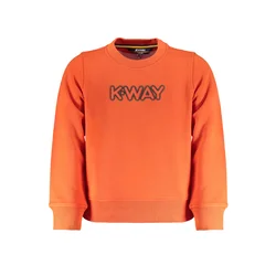 K-WAY ORANGE ZIPLESS SWEATSHIRT FOR CHILDREN