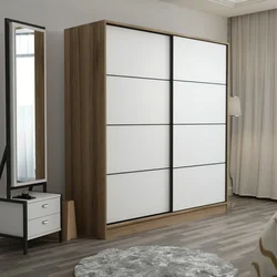Hanah Home Kale 3168 Garderober, 180x190x52cm, Belo-smeđi