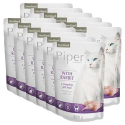 Vrečka Piper Cat Sterilised kunec 12x100 g