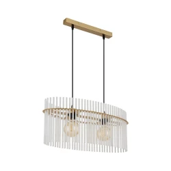 Globo 15698H3M - Luster na sajli GORLEY 2xE27/60W/230V zlatni