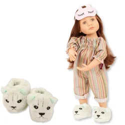 Götz punčka Little Kidz PJ Party s copatki 36cm
