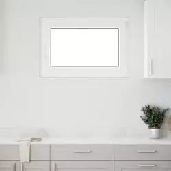 Prozor za podrum RISOR 90 x 70 cm PVC i staklo Bijela