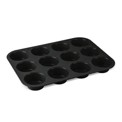 Berlinger Haus Kalup za 12 mafina Matte Black Collection BH-7950N, Crni