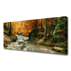 tulup.si Slika na platnu Forest slap narava 125x50 cm