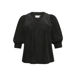 KAFFE CURVE Bluza Cacanna črna
