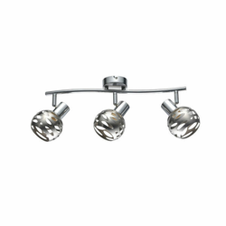 ESTO Cave spot lampa 3x40W E14 srebrna
