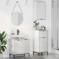 Set namještaja za kupaonicu Zidne 3 pcs Visoko sjajno bijela