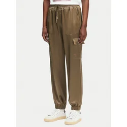 Guess Hlače iz tkanine 172809 Rjava Slim Fit