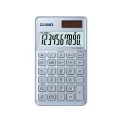 Casio Džepni kalkulator Casio SL-1000SC Plava boja Zaslon (broj mjesta): 10 solarno napajanje, baterijski pogon (Š x V x d) 71 x 9 x 1