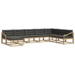 Set vanjskih sofa 8 pcs Bijela i antracit