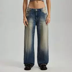Straight fit farmerke