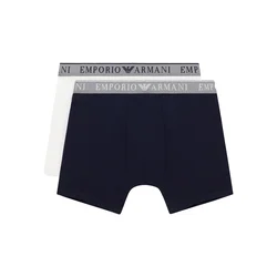 Emporio Armani Boksarice modra/siva/bela