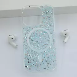 Maska Shine Shimmer Mag Case za iPhone 14 Pro Max plava