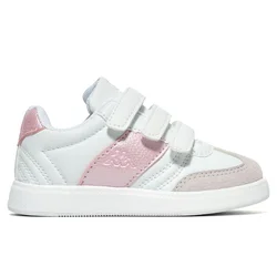 Kappa patike Logo Mattea Pearl V Inf za devojčice, bele sa roze