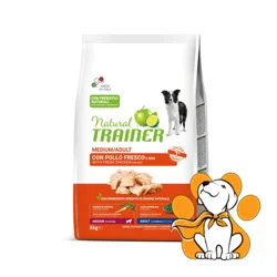 Natural Trainer Medium Adult with Fresh Chicken and Rice 3kg, Hrana sa Piletinom