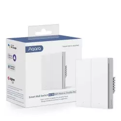 Aqara Smart Wall Switch H1 (with neutral, double rocker): Model: WS-EUK04; SKU: AK074EUW01