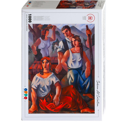 Sava Šumanović - Na bunaru Puzzla Serbian Art Collection