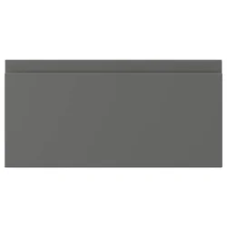 VOXTORP Front fioke, tamnosiva, 40x20 cm