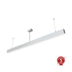 APLED - LED luster na sajli LOOK LED/58W/230V 4000K 150 cm srebrne boje