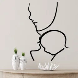 Wallity Zidna dekoracija Family, 72x0.15x50 cm, 1.5 mm, Crna