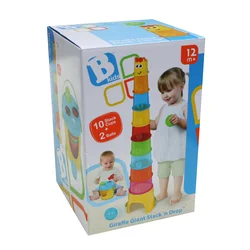 INFANTINO B Kids Giraffe Giant Stack n Drop Igračka za bebu