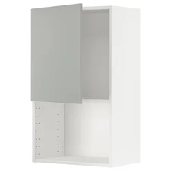 METOD Zidni element za mikrotalasnu, bela/Havstorp svetlosiva, 60x100 cm