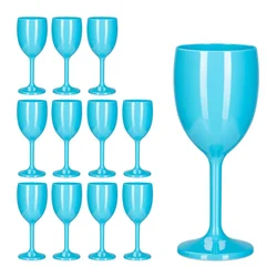 Northix Set 12 turkiznih plastičnih kozarcev za vino