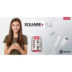 Slušalke z mikrofonom USB-C Maxell 120cm bele