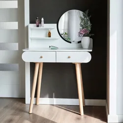 ModernHome Moderni sto za šminku sa ogledalom i policama