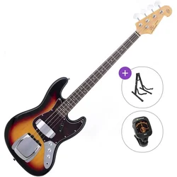 SX SJB62C+ Basic SET 3-Tone Sunburst Električna bas kitara