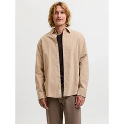 JACK & JONES Srajca JJEFIELD kapučino