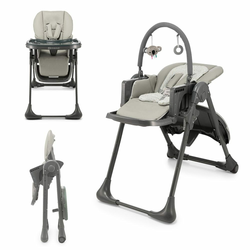 Kinderkraft TUMMIE jedilni stol, siva