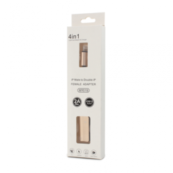 Adapter za slusalice i punjenje IP-5 iPhone lightning zlatni
