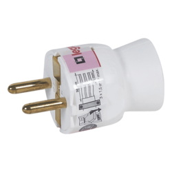 50187 UTIKAČ 2P+E/16A/230V MAX.3680W RAVNI BIJELI