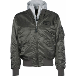 ALPHA INDUSTRIES Prehodna jakna MA-1 D-Tec, siva