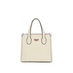 GUESS Nakupovalna torba Cabas/Shopping Guess Silvana 2 Comp Tote Bone bela