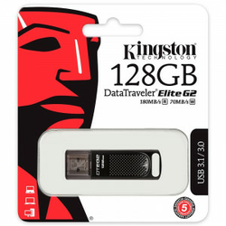 KINGSTON 128GB USB 3.1, DataTraveler Elite G2 - DTEG2/128GB  USB 3.1, 128GB, do 180 MB/s, do 70 MB/s