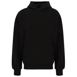 Mens Light Terry Hoody Sweatshirt - Black